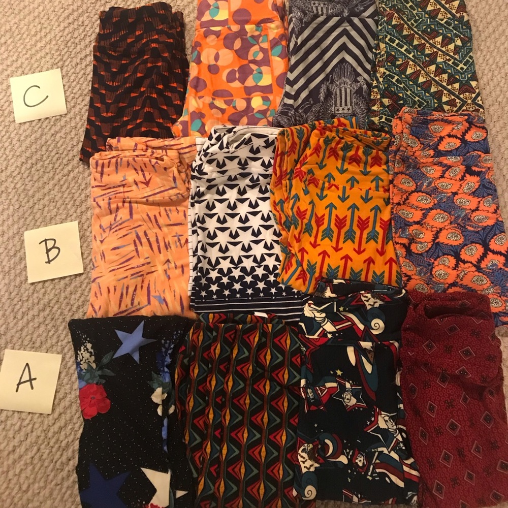 LuLaRoe Tween Leggings - 12 pairs.  Brand new!!!